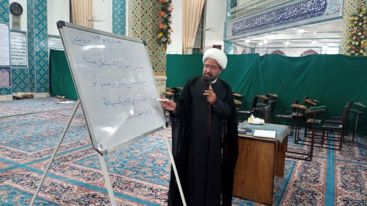 برگزاری پنجاه و ششمین جلسه تفسیر قرآن کریم در شهرستان اشکذر